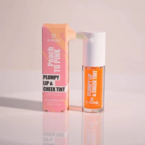 K-Reine Plumpy Lip Cheek Tint Peach To Pink 6ml