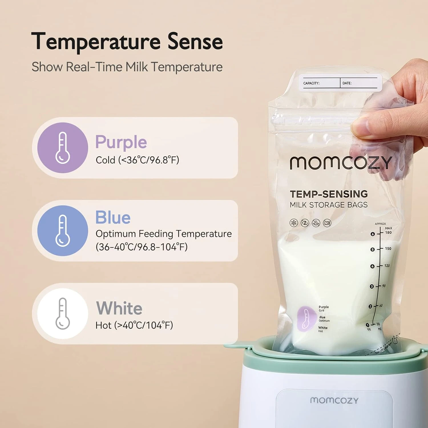Momcozy Lot de 50 Sacs de Conservation du Lait Maternel — vue 7