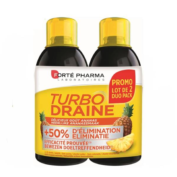 Forte pharma Turbodraine Minceur Ananas 500ml LOT de 2