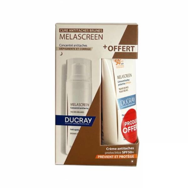 DUCRAY DUO MELASCREEN Concentre antitaches + Creme anti taches SPF50+ 0FFERTE