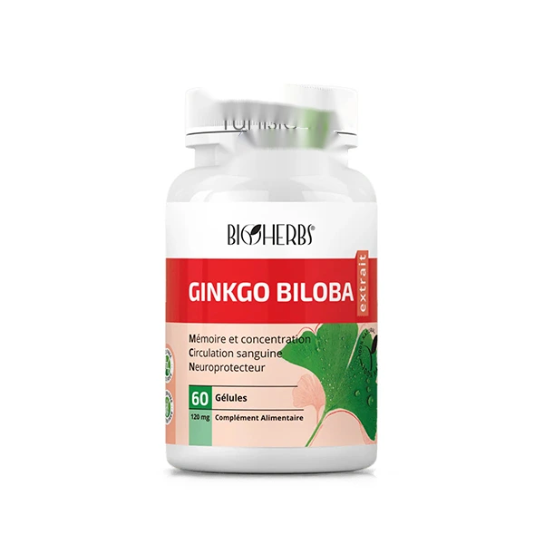 Bioherbs Ginkgo Biloba Gélules Boîte 60