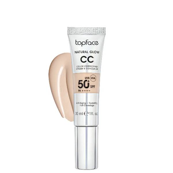 Topface Natural Glow CC Cream et Concealer Cool Beige 001
