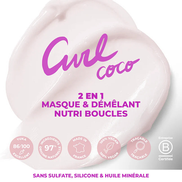Energie fruit Masque 2En1 Nourrissant Sans Silicone Coco Et Beurre De Karite Bio — vue 3