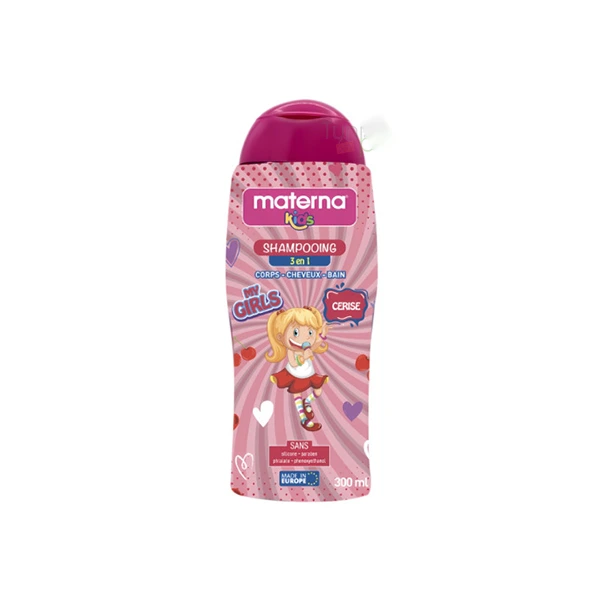 Materna Shampooing 3en1 Kids Cerise 300ml