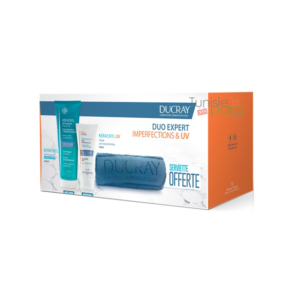 Ducray Pack Keracnyl UV + Gel Moussant 200 ML + Serviette offerte — vue 2