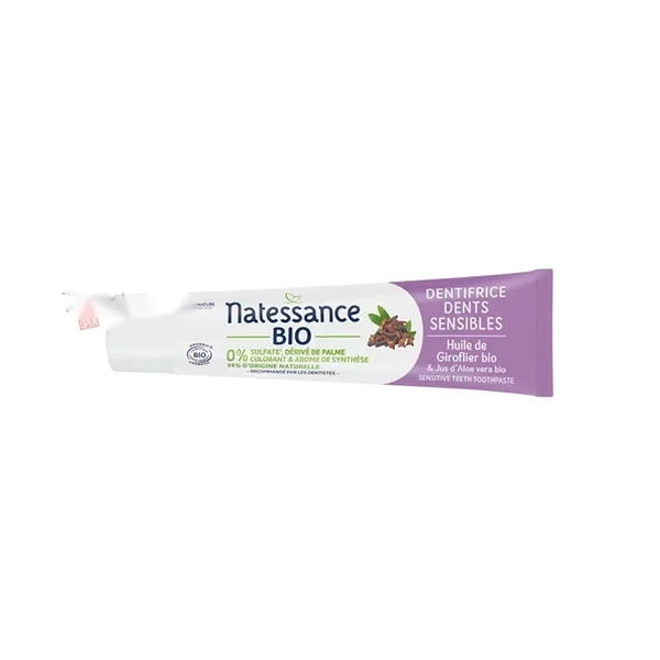 Natessance dentifrice dents sensibles bio