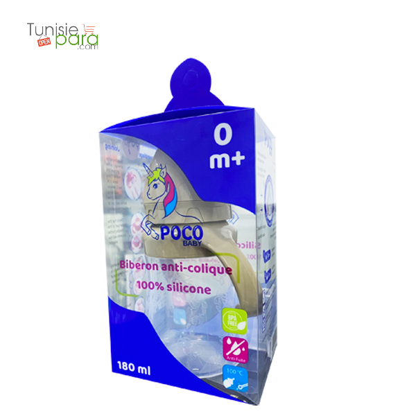 POCO biberon silicone beige 180 ml