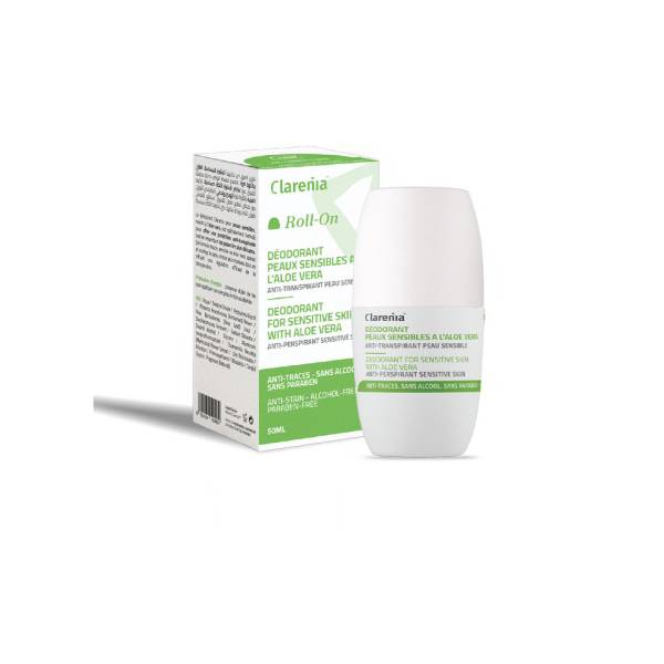 CLARENIA Deo peaux sensibles aloe vera 50ml