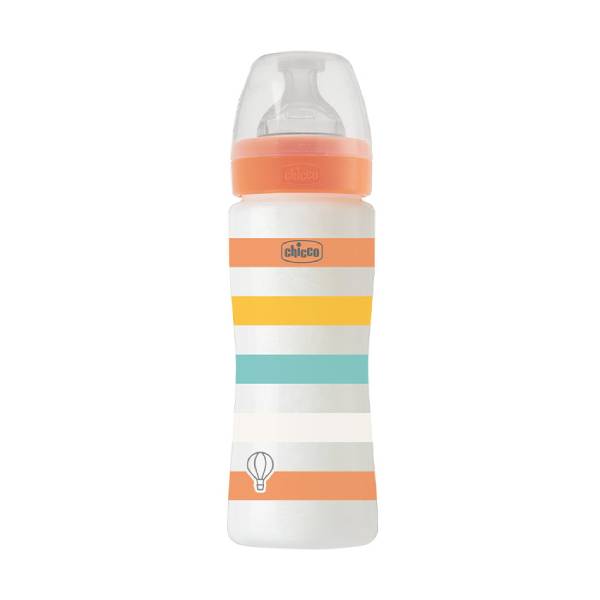 Chicco biberon plastique oranger 330ml