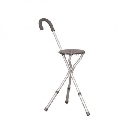 Canne tripode avec assise — vue 2