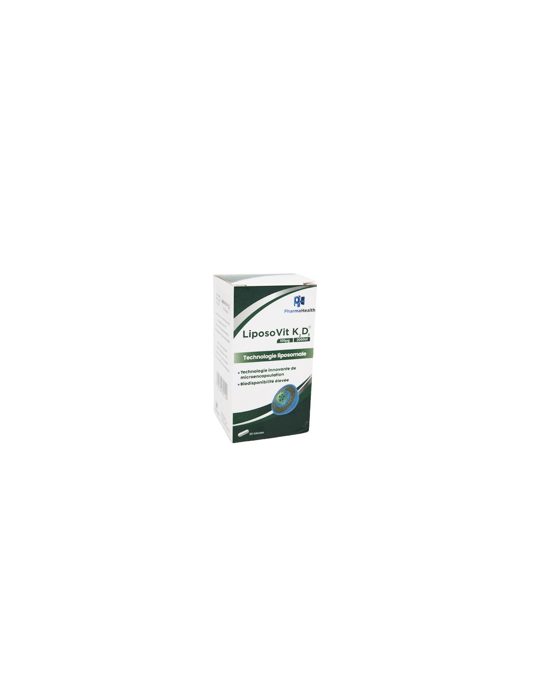 Pharmahealth Liposovit K2-D3 30 Gélules