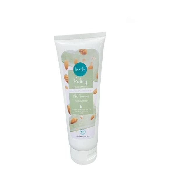 verde peeling visage amande peaux normales déshydratée 200ml