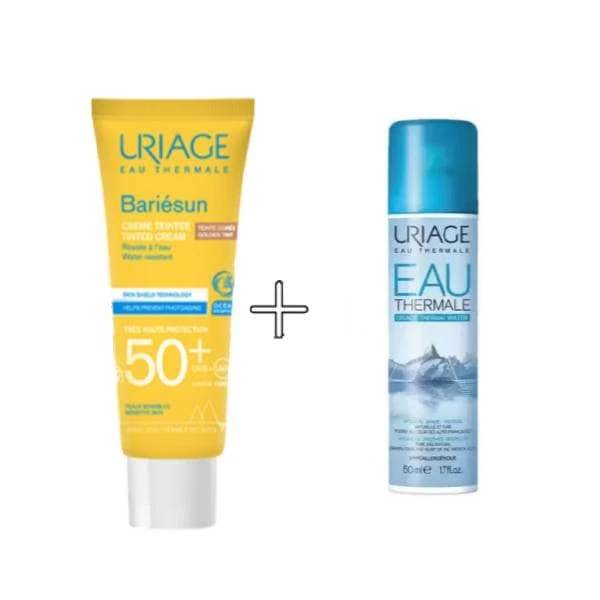 uriage bariesun spf50+ doree 50ml + eau thermale 50ml offerte
