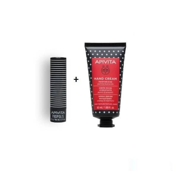 apivita pack creme mains + stick levre propolis
