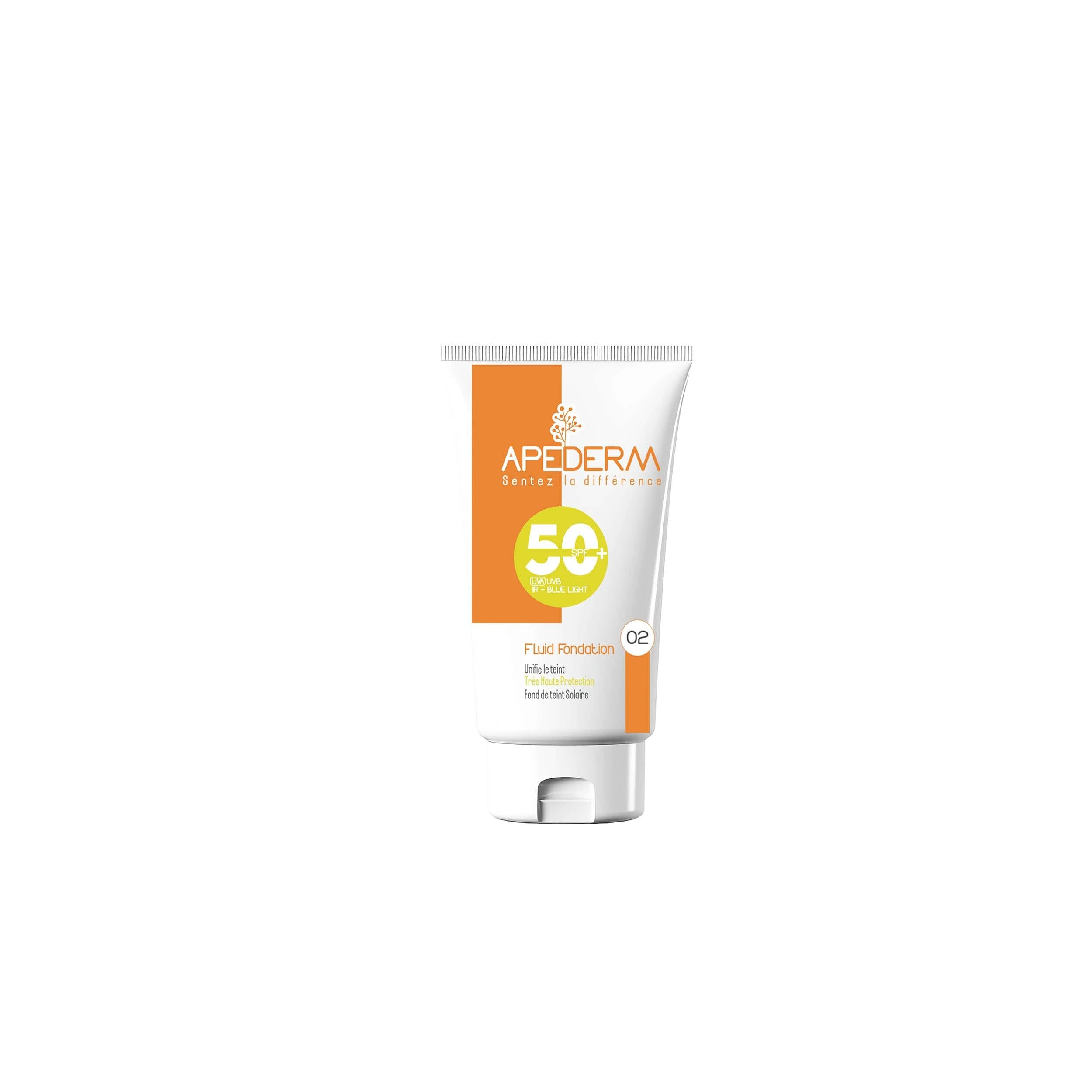 Apederm ecran fluide foundation teinté spf50+ N 02 15 ml