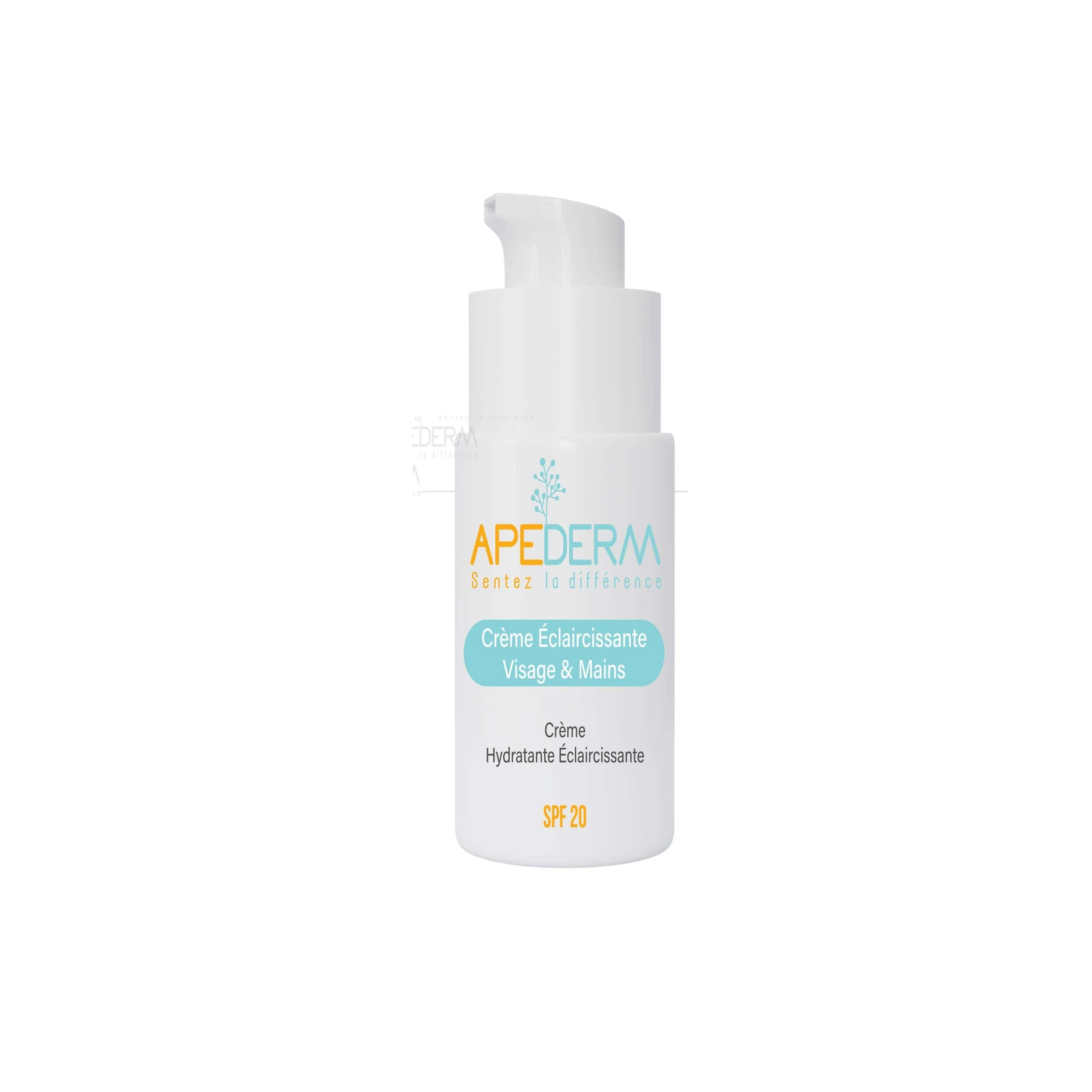 Apederm Creme Eclaircissante Anti-Age Mains Et Visage SPF20