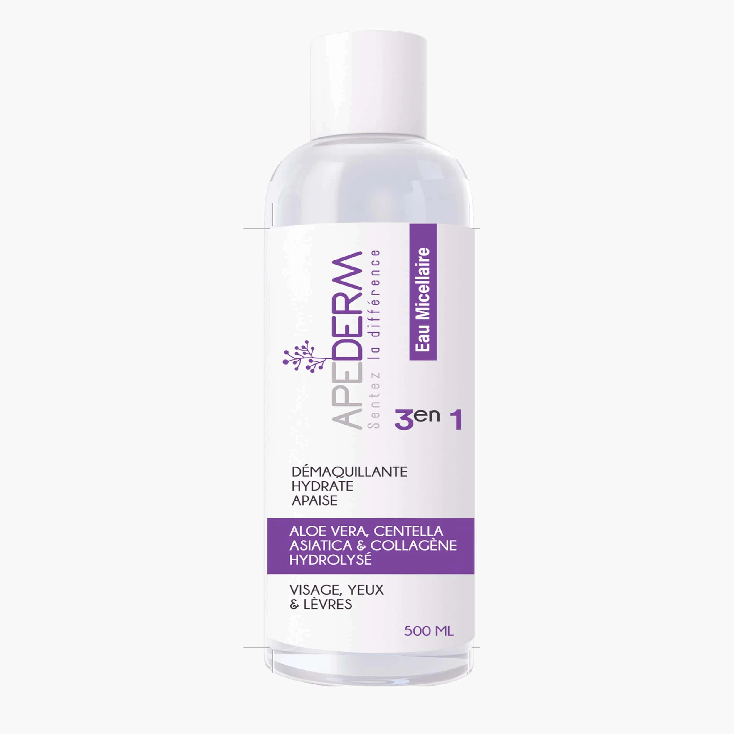 APEDERM eau micellaire 3en1 500ml