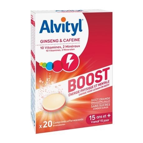ALVITYL LOT Tonus Boost effervassent 20 Comprimés + 2 gratuit