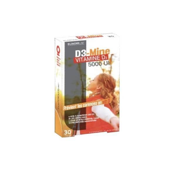 2LIMINELIFE D3-MINE VIT D3 5000UI gélules B/30