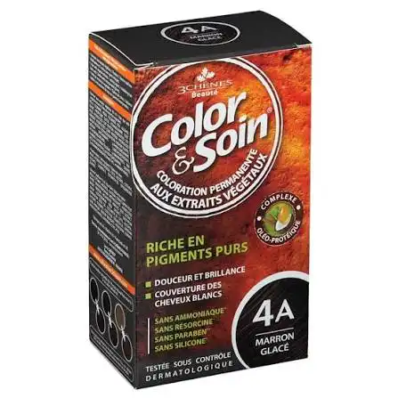 3 CHENES COLOR ET SOIN COLORATION MARRON GLACE 4A