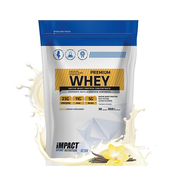 IMPACT Proteine Premium Whey Vanilla Ice Cream Sachet Format 1.8kg