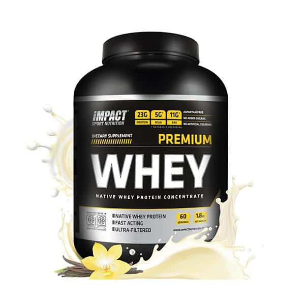 IMPACT Proteine Premium Whey Vanilla Ice Cream Pot de 1.8kg