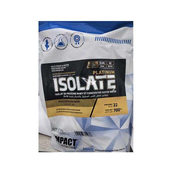 Impact Sport Nutrition Platinum Isolate Chocolate Caramel 700 Gr — vue 3