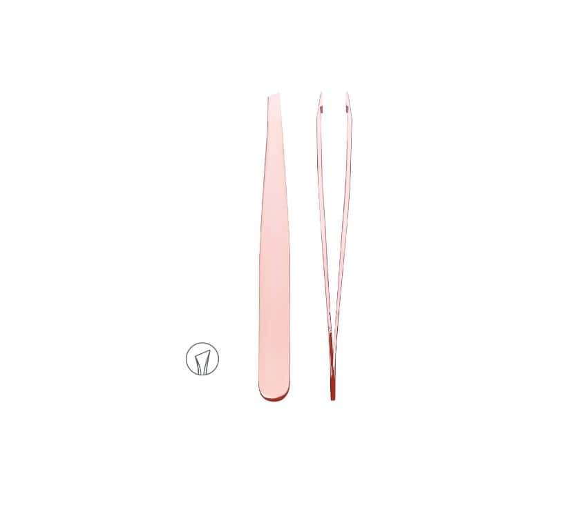 TITANIA pince a epiler inclinee ino rose/dore 1091/75RGB B