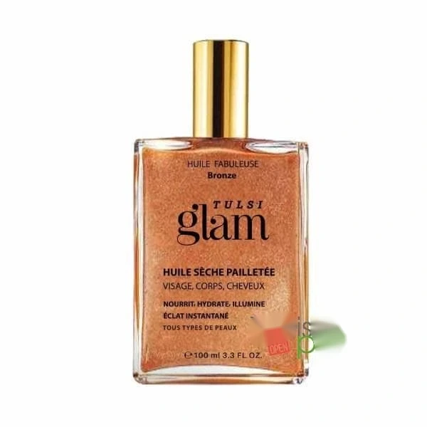 tulsi huile sèche pailletée bronze 100ml