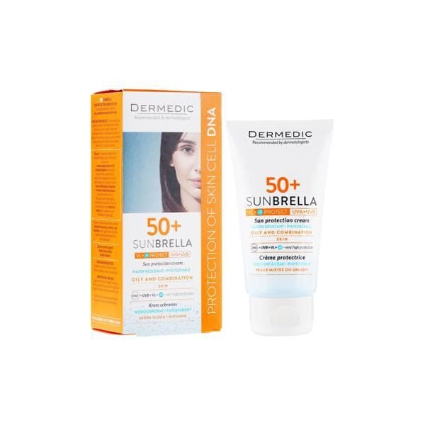 DERMEDIC pack SUNBRELLA fluide ultra légère SPF 50+ Peaux grasses et tout types de peaux 40 ml*2 — vue 2