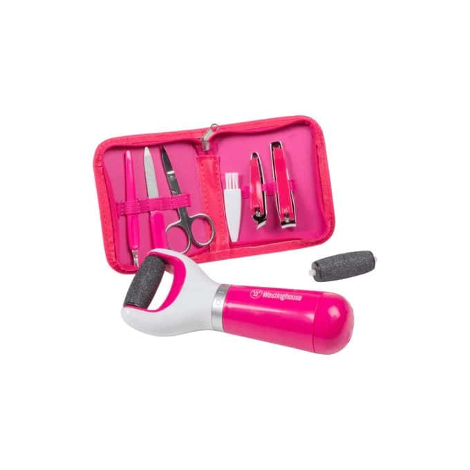 Westinghouse Set 9 pcs Râpe électrique rechargeable et trousse manucure pédicure — vue 2