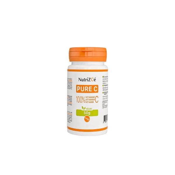 nutripower pure vitamine c 100% naturel poudre sans sucre 50G