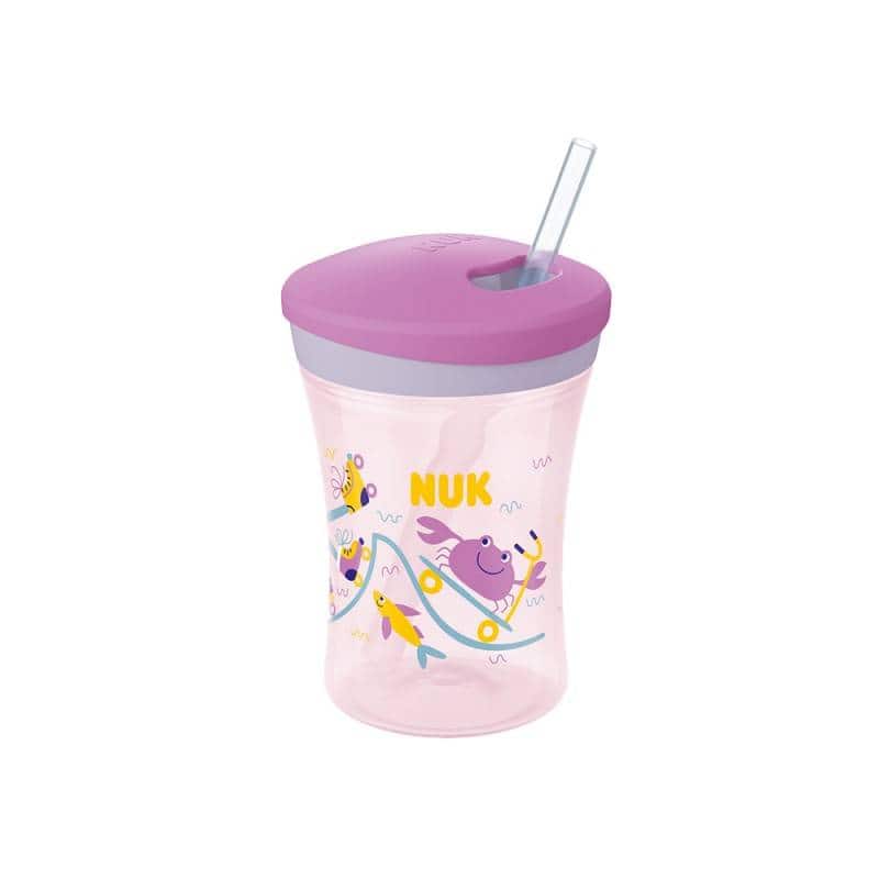 nuk action cup avec paille 230ml 12m+ — vue 2
