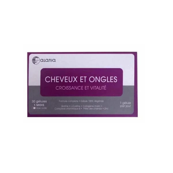 ALANIA cheveux et ongles croissance et vitalite 30 gelules