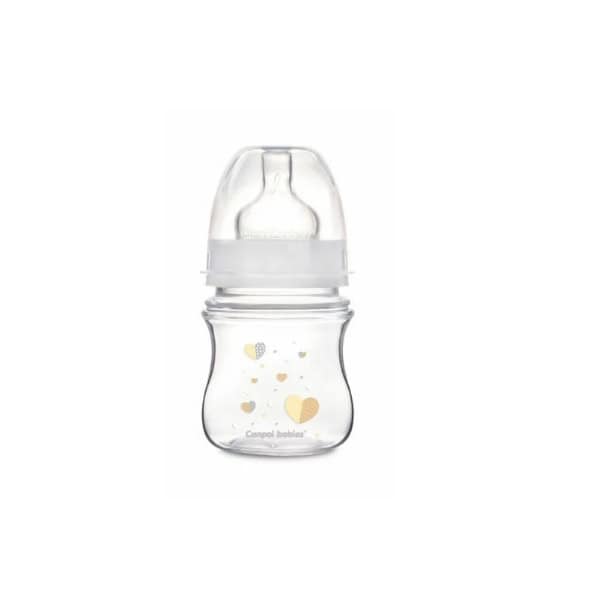 CANPOL BABIES Biberon Anti Colique Col Large 120ML NOUVEAU NE beige