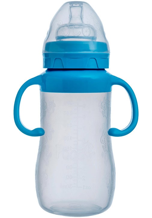 POCO Baby biberon silicone bleu 270 ml — vue 2