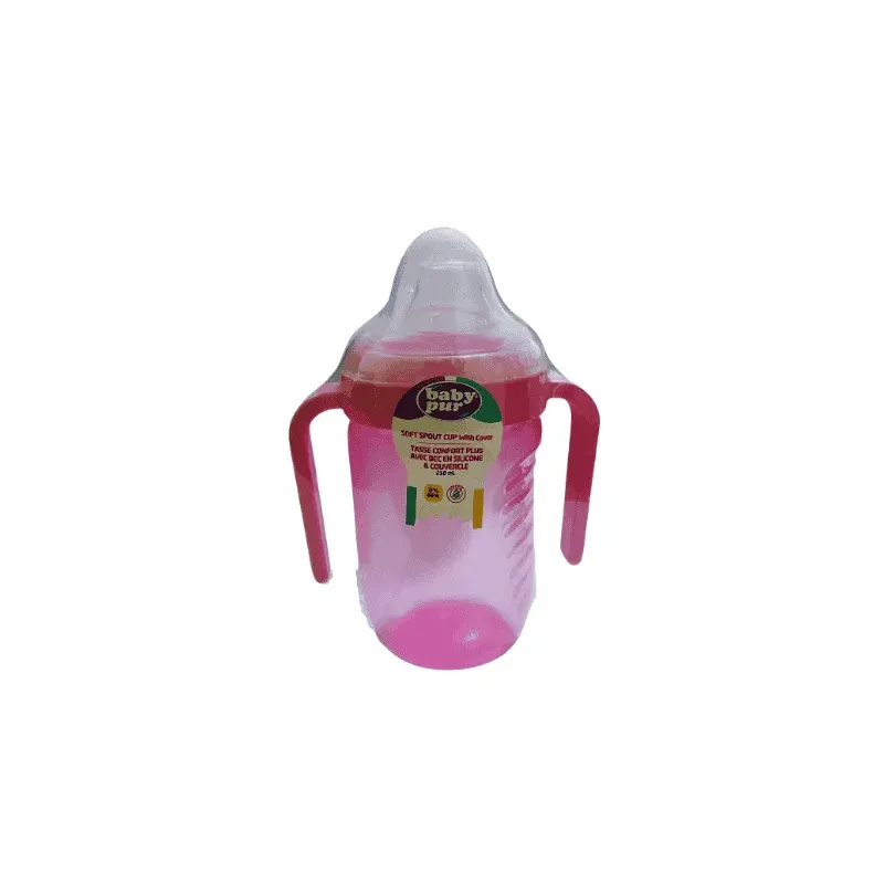 Baby Pur Tasse Confort Avec Bec Silicone rose 78005