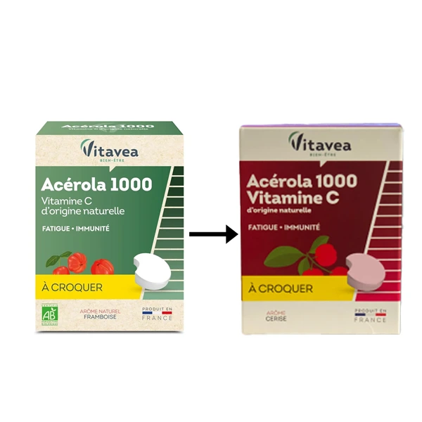 Vitavea vitamine c acerola bio 1000 mg 28 comprimes