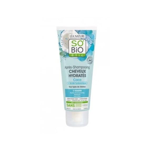 SO BIO après shampoing cheveux hydratés 200 ml