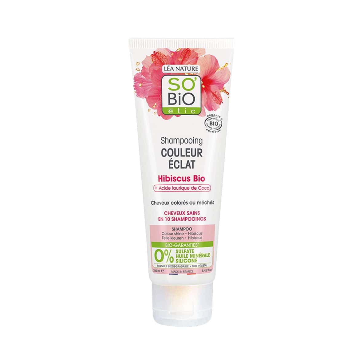 so bio shampooing couleur eclat hibiscus bio 250 ml — vue 2