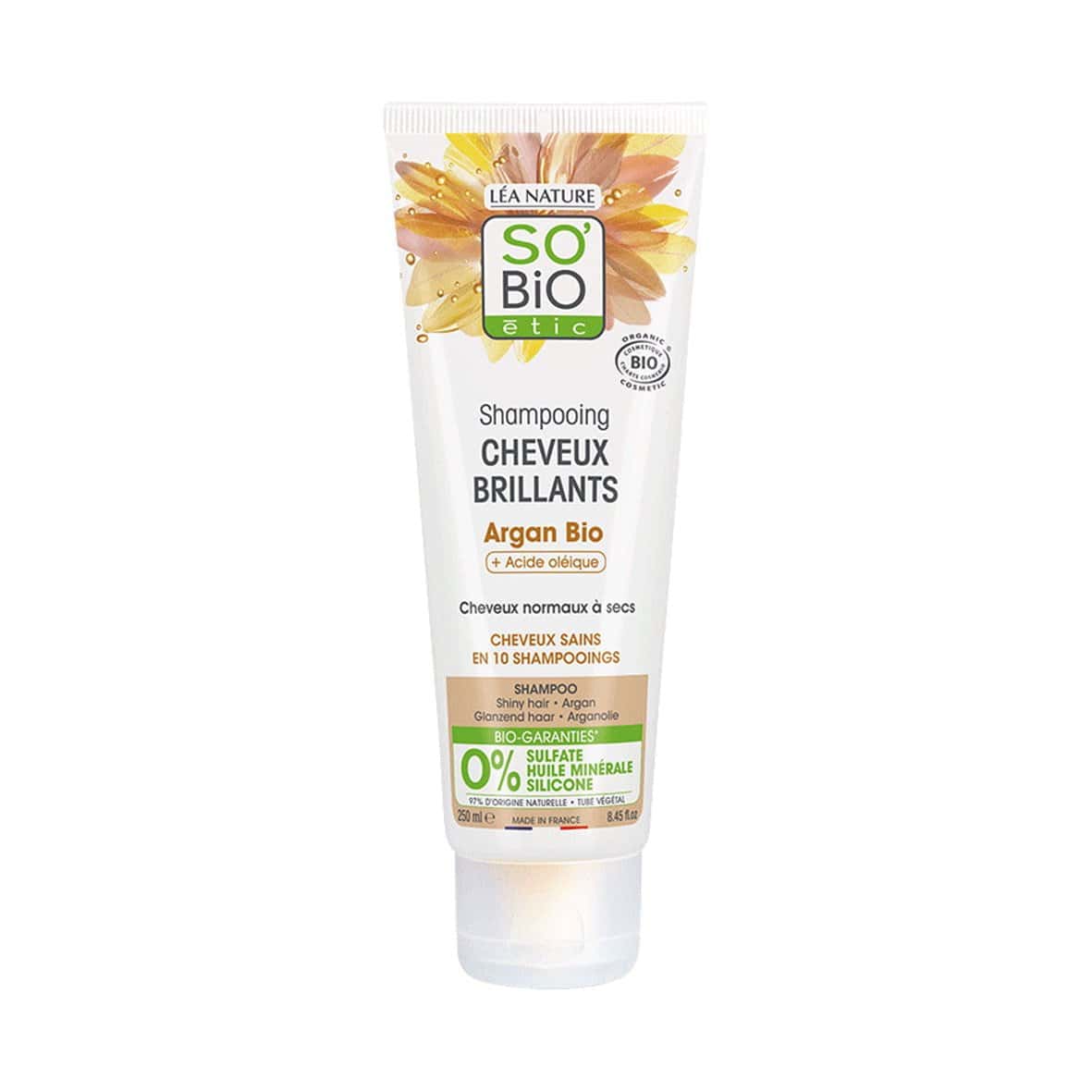 SO BIO shampoing brillance argan 250 ml — vue 3