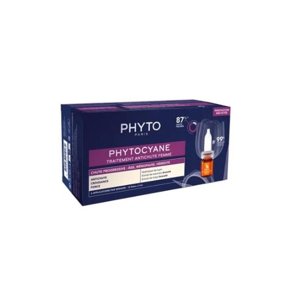 PHYTO Phytocyane traitement antichute reactionnelle femme 12 * 5ml — vue 2