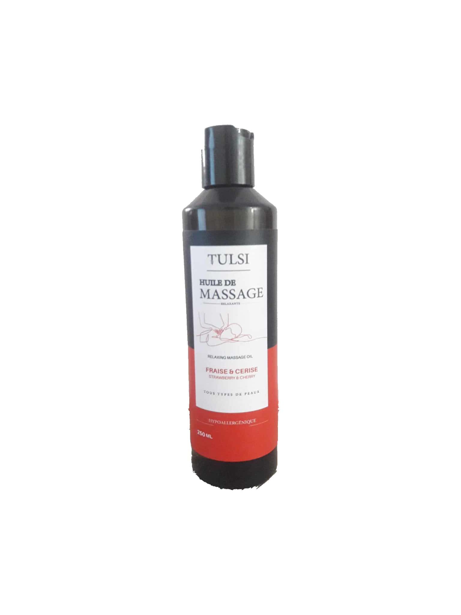 TULSI huile de massage fraise-cerise 250 ml — vue 2