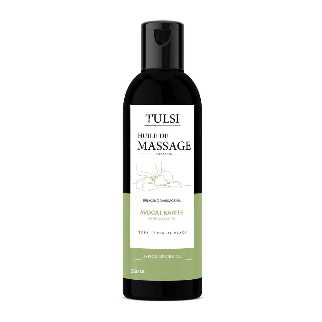 TULSI huile de massage avocat karité 250 ml — vue 3