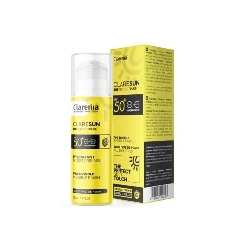CLARENIA CLARESUN ecran hydratant invisible spf 50+ 50 ml — vue 2