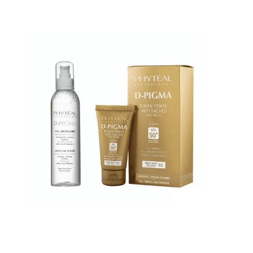PHYTEAL Dpigma Ecran Beige Rose SPF50+ 50ML + Dpigma Eau Micellaire A L'aloe Vera 150ML Offerte