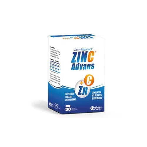 ADVANS PHARMA zinc advans 30 gelules