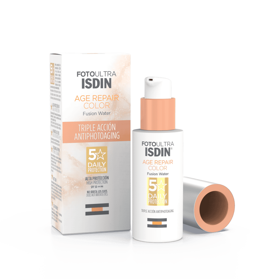 ISDIN écran solaire fusion water magic repair color SPF 50+ 50 ml — vue 2