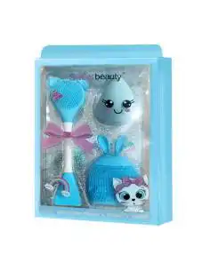 SWEET BEAUTY coffret brosse nettoyante en silicone cute + éponge de maquillage + éponge nettoyante en silicone — vue 2