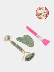KISS LOVELY coffret de massage rouleau et gua sha + brosse pour les masque — vue 2